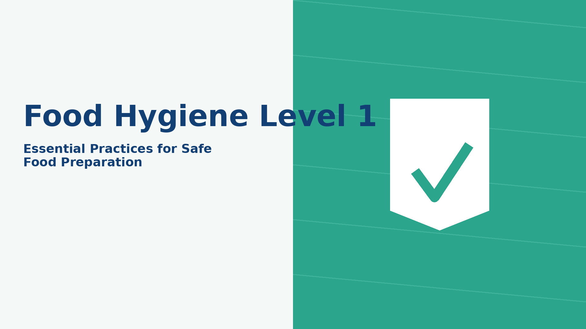 Food Hygiene Level 1 - CS659