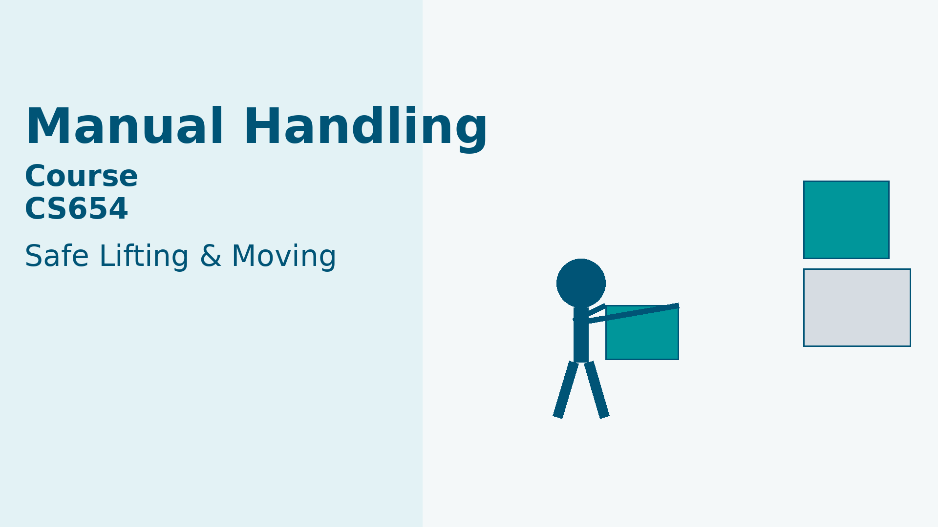 Manual Handling Course - CS654